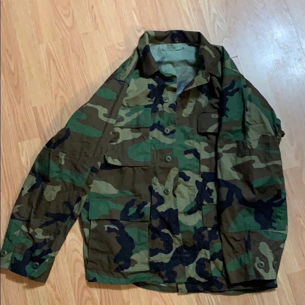 Camouflage Shirt Jacket